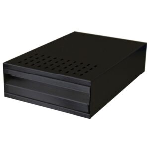 Uitkloplade RVS Zwart