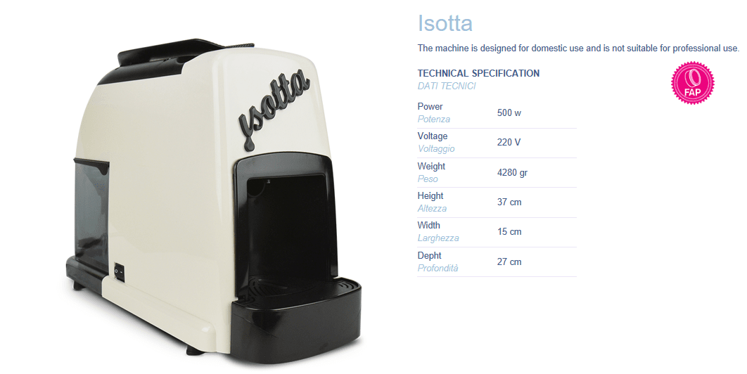 Didisse Issotta espresso point capsule machine - Afbeelding 4