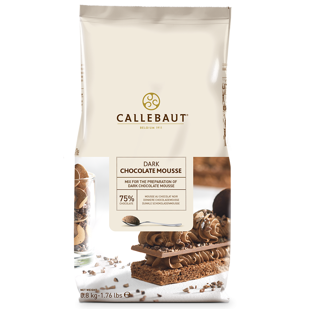 Callebaut puur chocolate moussepoeder - 800 g